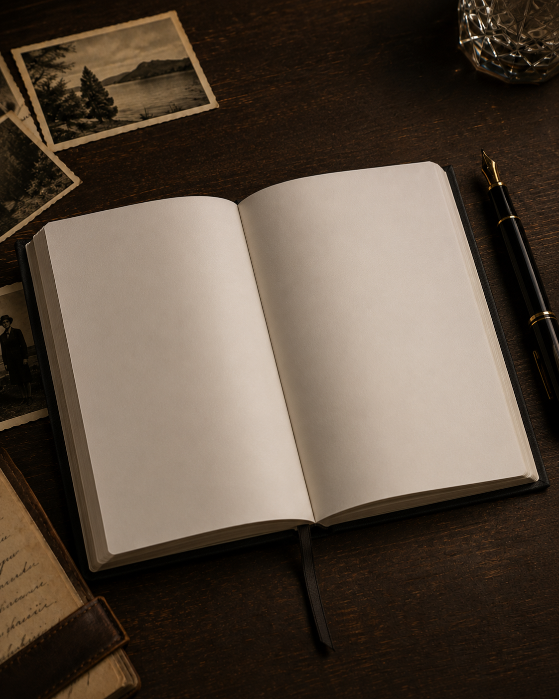 Libreta journal — abierta