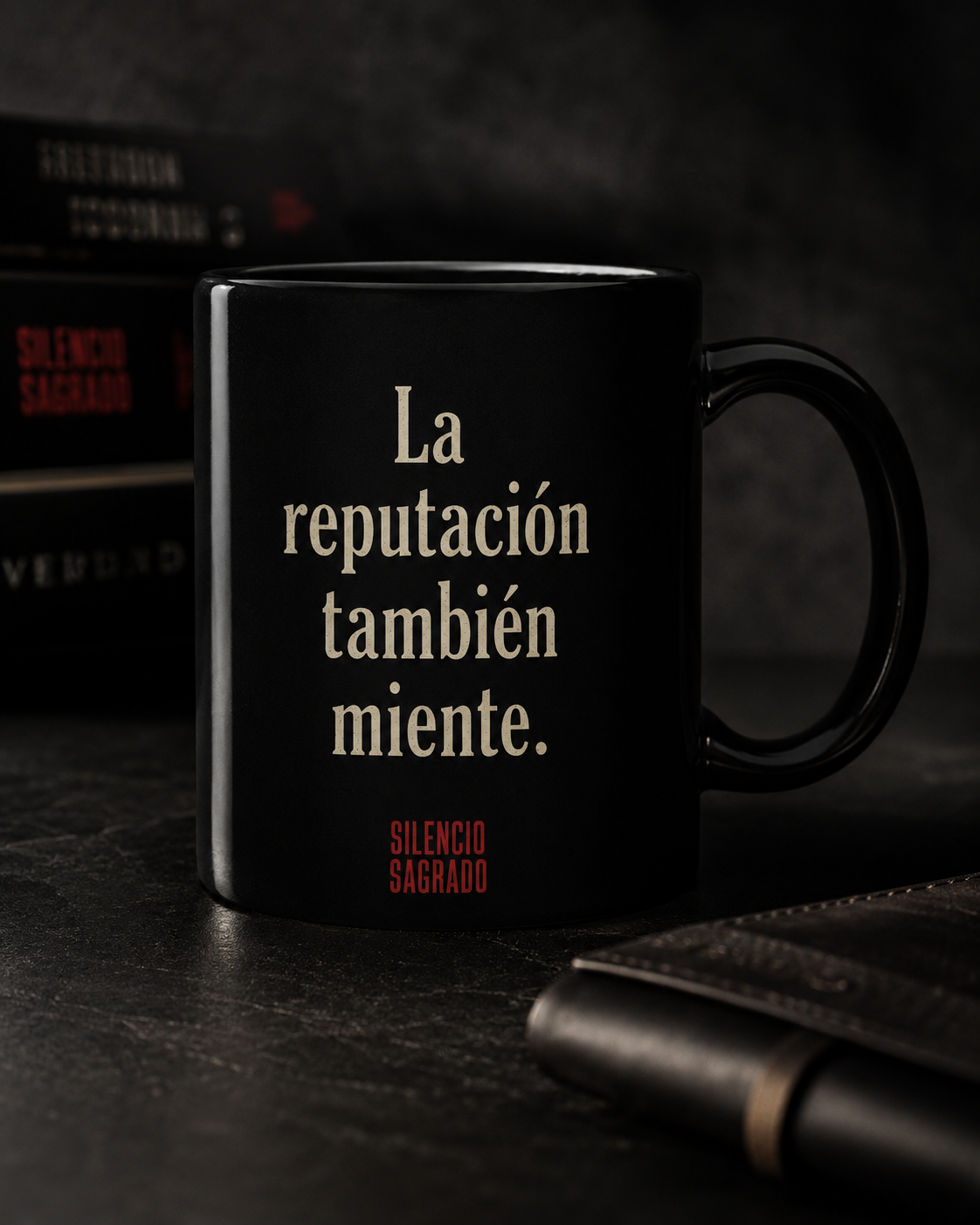 Taza minimalista negra